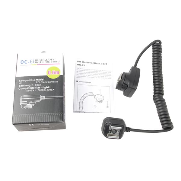 Kamera Flash Forbindelse OC E3 Flash Kabel Til Bryllups- Og Erhvervsfotografering til 580EXⅡ/580EX/430EX Lommelygte