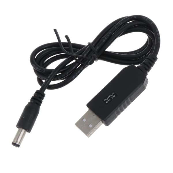 USB 5V till DC 9V 5.5mm 2.1mm Strömförstärkningskabel Steg UP Modul USB Strömadapter