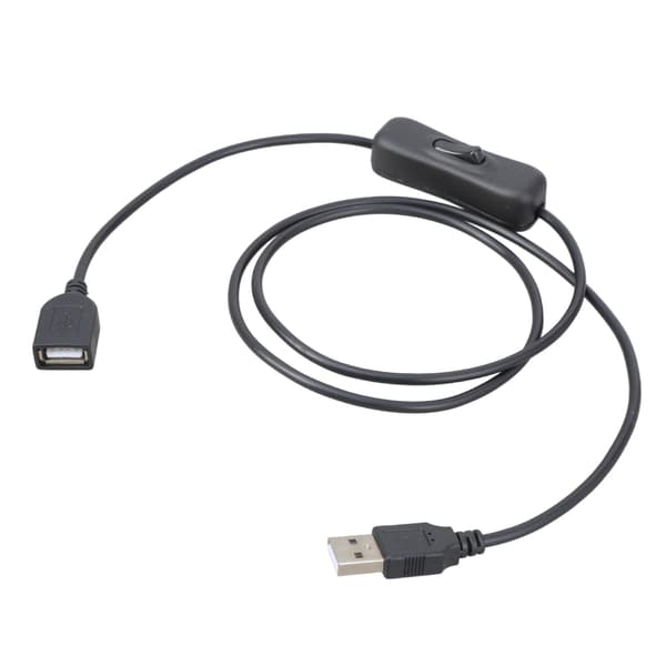 USB-forlængerkabel USB 2.0 Han til Hun Forlænger 480mbps Dataoverførsel USB2.0 Forlængerkabel med Afbrydere til PC