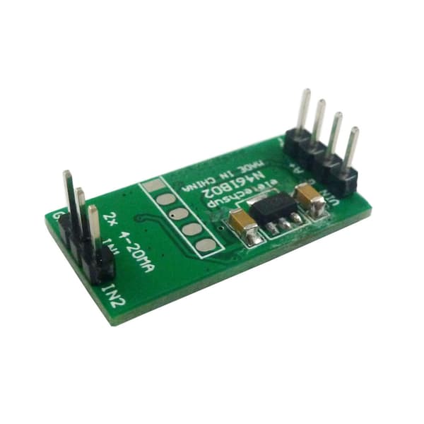 2-kanals analogt erhvervelsesmodul til RS485 med 12-bit ADC-kort null - Without pin