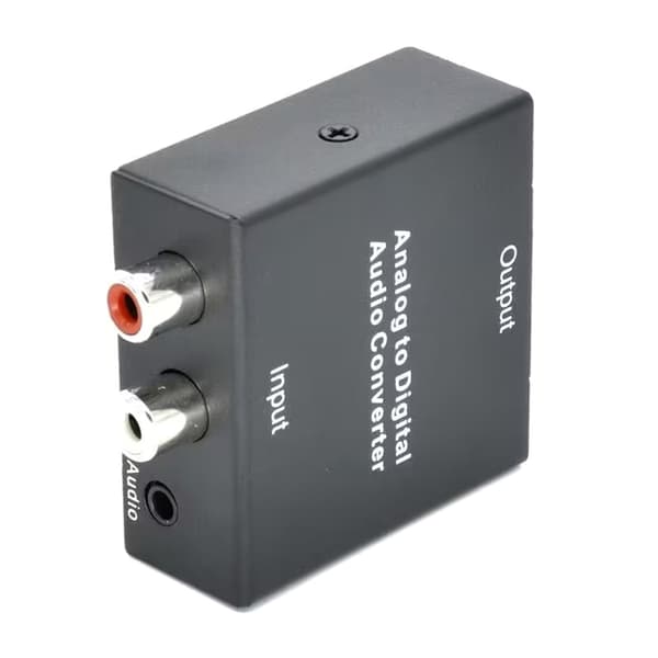 Analog til Digital Audio Konverter Analog Stereo- til Digital Optisk Koaksial RCA- Toslink Lydadapter SPDIF Adapter