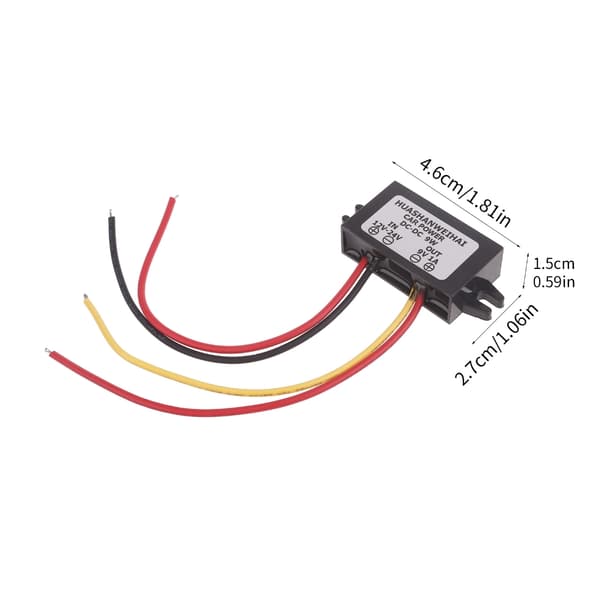 Direkte spenningsomformer 12V-24V til 5V/9V 1A DC til DC-adapter Strømforsyning Spenningsomformer Buck Step-down-modul 9V