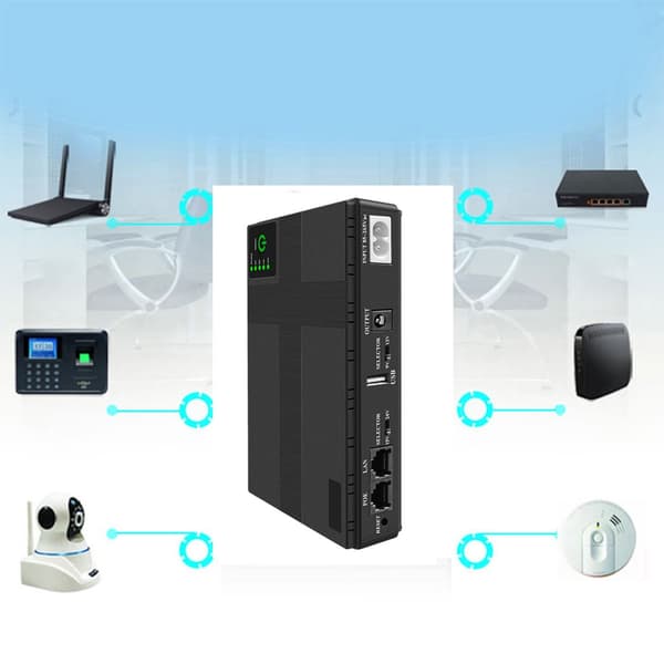 10400mAh Mini UPS Batteribackup Bærbar 5V 9V 12V Uafbrydelig Strømforsyning EU Plug
