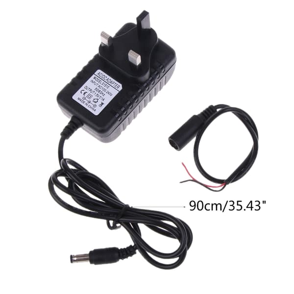 AC-DC 5.5x2.5mm 1.5V1A strømadapter for klokketermometer og flere enheter EU Plug