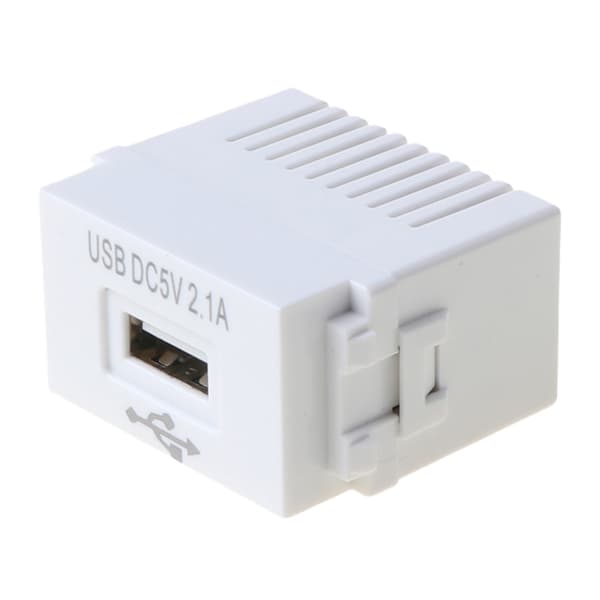 128Type 220 V til 5 V 1A USB-interfaceadapterkontaktmodul 2.1A mobiltelefonopladningspanelstik strømomformer