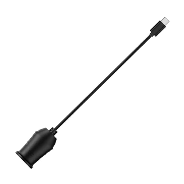 Bilkonverteradaptercontroller USB C han til 12V cigarettænderstik 50cm