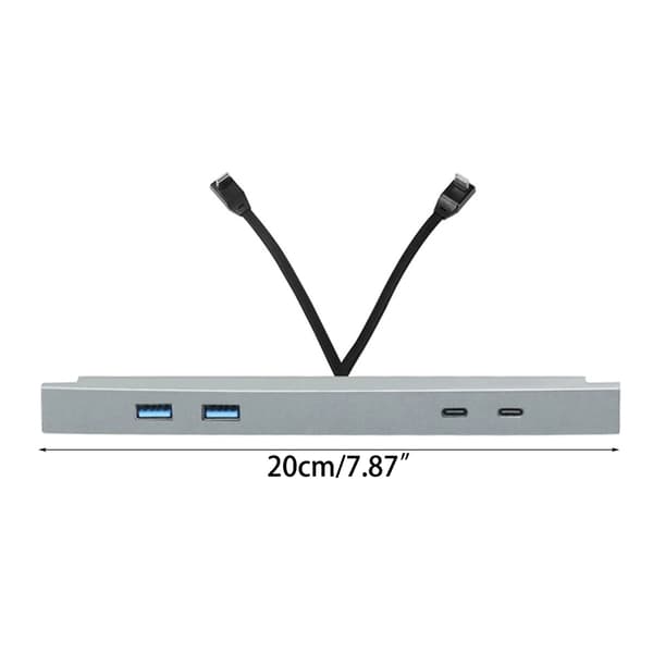 USB Hub Dockingstation til Midterkonsol Splitter Smart Sensor Hurtigopladningsadapter Tilbehør Egnet til Y
