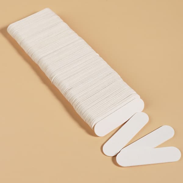 Professionelle dobbeltsidede neglefile Neglebufferfile Manicure Pedicure Værktøj White