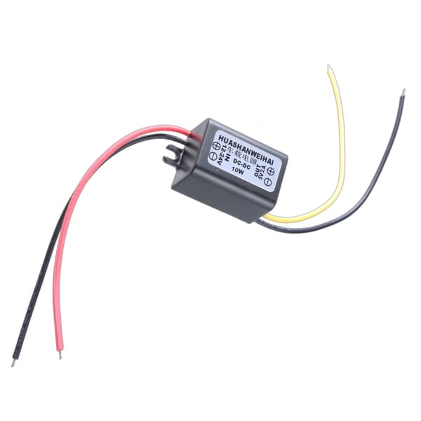 DC12V-24V til 5V utgangsmodul Reduser spenningsregulator Bilstrømomformere 2A