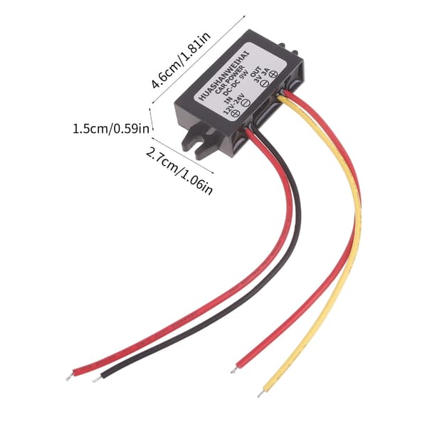 Trin-strømadaptere Praktisk konverter 12-24V til 3V til elektronisk gadget
