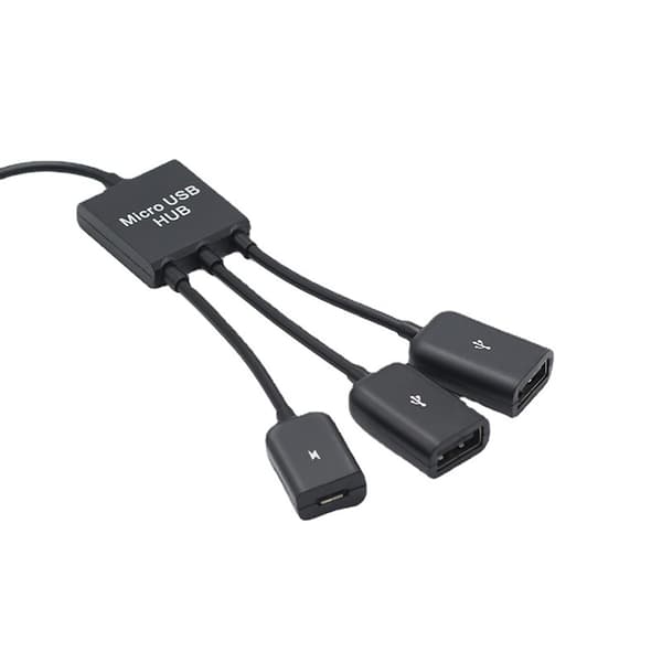 Han til hun dobbelt USB 2.0 Host OTG adapterkabel til mus, tastaturer, tablet