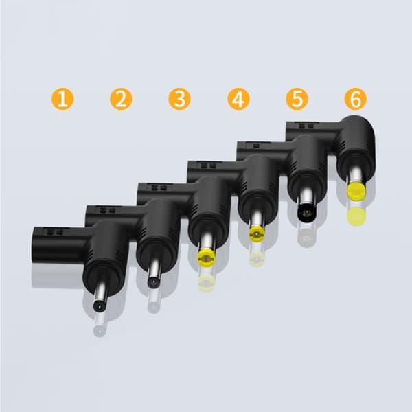 Type C til DC strømkabeladapter PD høyhastighetslading 3A høy strøm 90° design 5V4.8 1.7mm