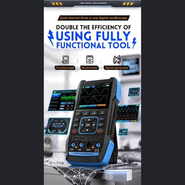 Digitalt oscilloskop-tester Effektiv 2C23T Funksjon Signalgenerator