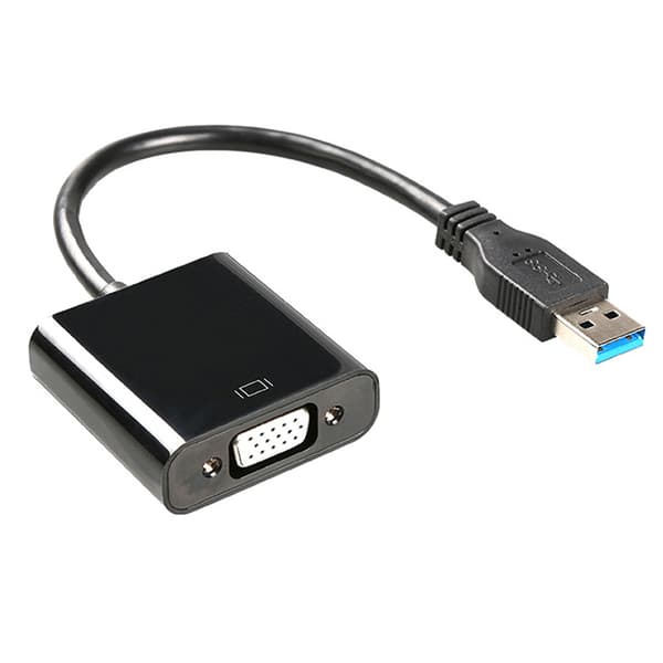 USB 3.0 til VGA Multi-Display Adapter Kabelkonverter Eksternt Videografikkort
