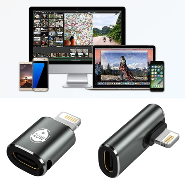 USB C hunn til iOS plugg hann adapter laderkabelomformer Direct