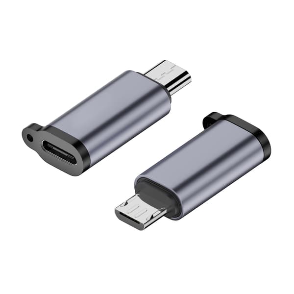 USB-C–Micro USB Mini USB -sovitin Type-C naaras–Micro USB uros -muunnin puhelimen, tabletin ja kameran lataussovitin