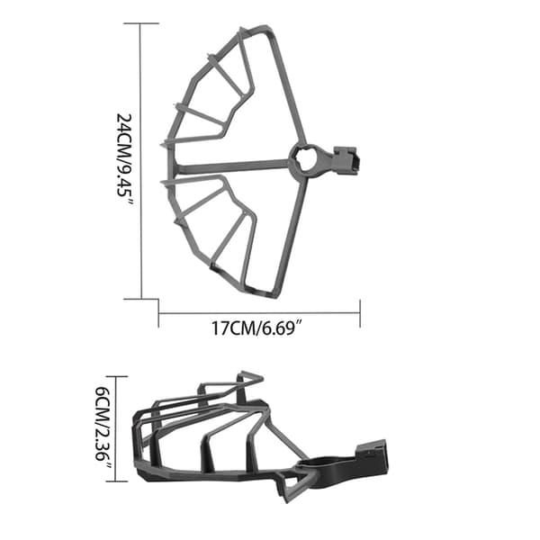 1 uppsättning drönarpropeller för skydd, bladskydd, skyddande vingfläktskyddstillbehör för Mavic 2 Pro/Zoom