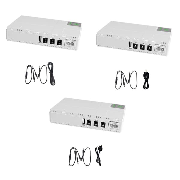 10400mAh Mini UPS Batteribackup for WIFI-ruter LED-lyslist Sikkerhetskamera EU