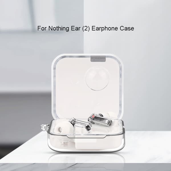 Hudvenligt etui til Nothing Ear (2) blødt silikone etui, ridsefast Black