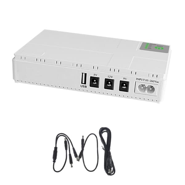 10400mAh Mini UPS Batteribackup för WIFI-router LED-ljuslist Säkerhetskamera EU