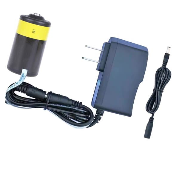 D-celle batterierstatning 1,5V D-celle strømforsyningsadaptere 2.3 meters