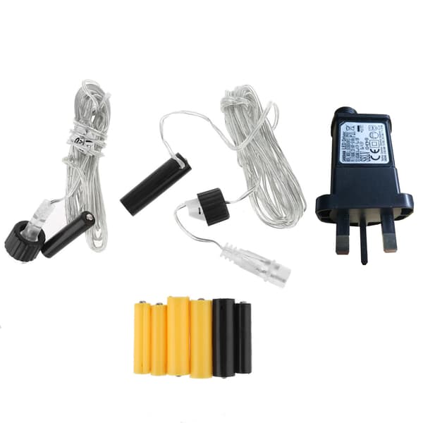 AA AAA Batterieliminator 2x 3x AA AAA Batteriadapter for Radio Jule LED Lys