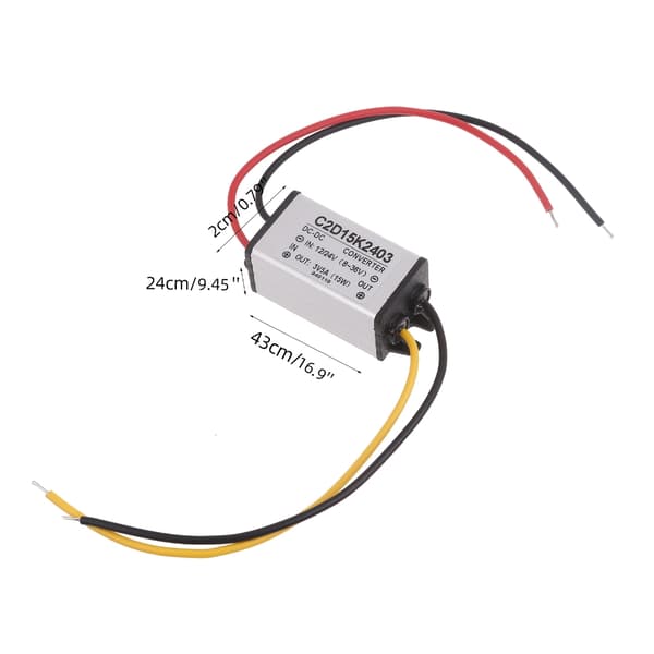 DC12V-24V til 3V 5A omformer modul redusert spenningsregulator strømomformer