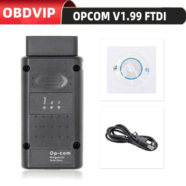 OBD2 OP-COM Bildiagnosescanner PIC18f458 Chip Scan Tool OPCOM til V1.70 V1.78 V1.99 Flash Firmware OBD2 Opcom null - V1.99