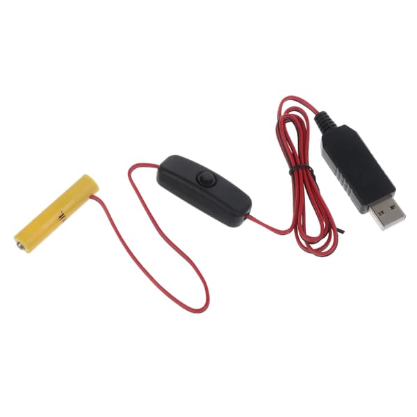 Typ-C/USB Strömförsörjning Dummy Batteri Adapterkabel Ersätter 1.5V AAA Batteri USB model
