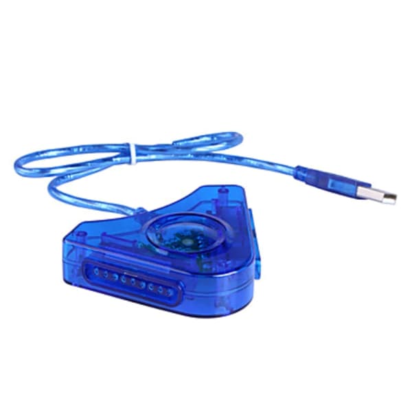 USB Game Controller Adapter Dobbelt Port Controller til PC USB Konverteringsadapter Understøttelse af Windows XP, VISTA, WIN7 (32 bit) til PS1/til