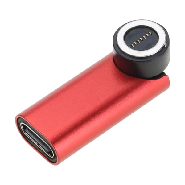 540° roterende magnetisk adapter USB-oplader til flere enheder samtidigt Silver