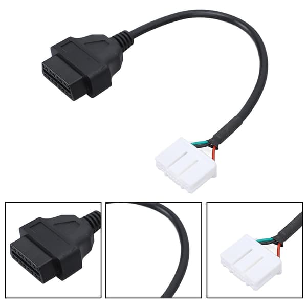 16-benet til 20-benet OBD2-stik til Model S forlængeradapterkabel USB-interface