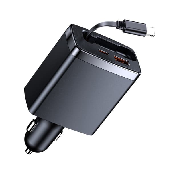 125W infällbara billaddare Typ C / 8Pin-kabel billaddare For apple - High allocation