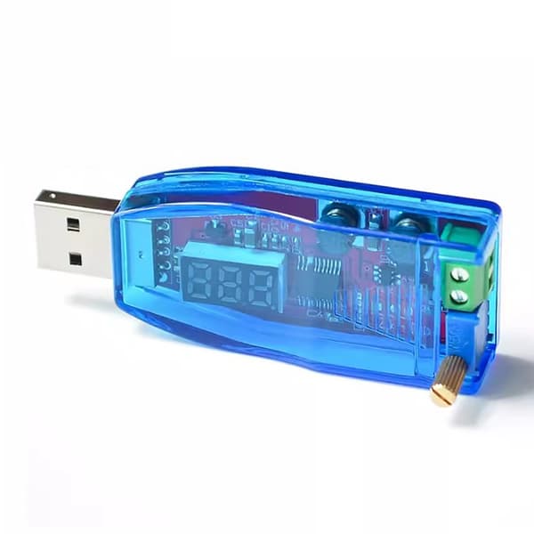 BoostBuck Converter USB Step Up / Down Strømforsyningsmodul DCDC 5V til 1V-24V Justerbar Udgang Green light