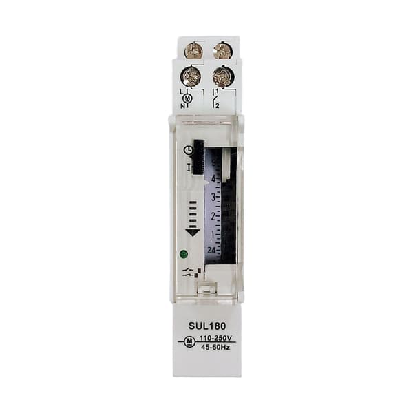 110-250V Mekanisk Timer 24 Timers Programmerbart Din Skinne Relæ 15 Minutters Interval Timer Kontakter Målere Instrumenter