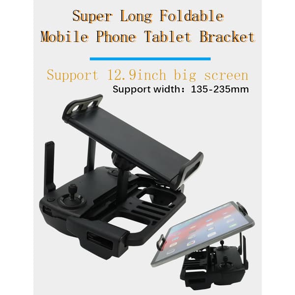 Vikbart expansionsställ justerbart surfplatteställ RC drönare telefonhållare med snodd för Mavic 2/Mini SE/Pro/Spark null - Micro Cable