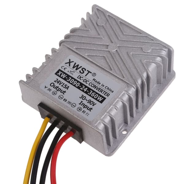 Strømforsyningsløsning Step Down Buck Modul 30V-90V til 24V Strømkonverter IP67 Vandtæt til LED-strips 8A