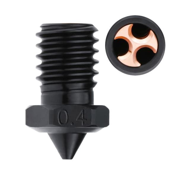 3D Printer Ekstruder Ståldyser Clone-CHT Tip Dyseprinter til Hoved til 1,75 mm 3,0 Filament E3DV6 0,4 0,6 0,8 mm