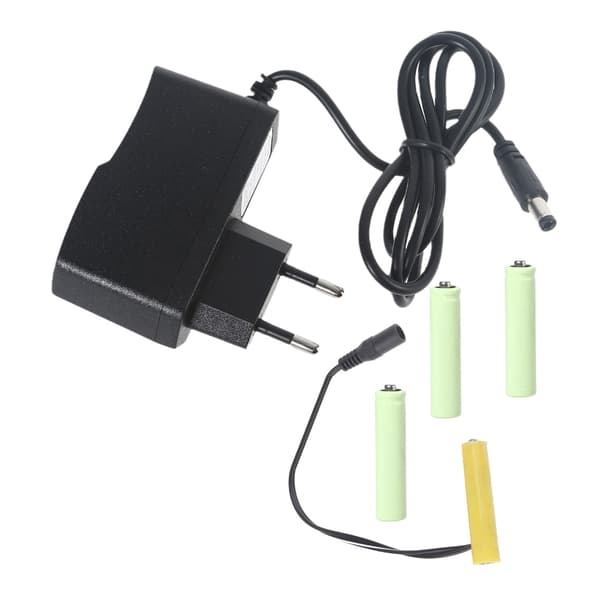 6V AAA Dummy Batteriadapter Strømforsyningskabel Erstat 4x1.5V AAA Batteri EU