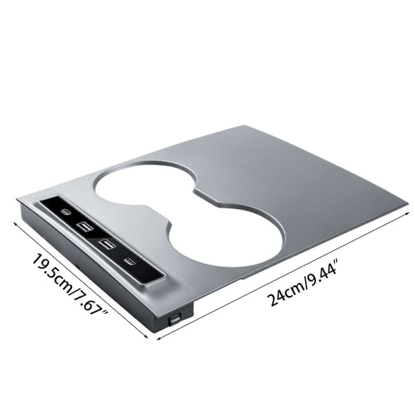 USB Hub Dockingstation til Midterkonsol Splitter Smart Sensor Hurtigopladningsadapter Tilbehør Egnet til Y