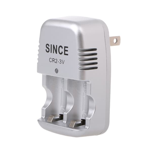 Slitesterk ladeadapter erstatning litiumlader for CR2 oppladbart litiumbatteri 3V vegglader