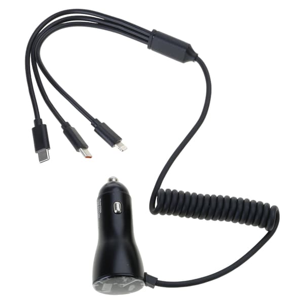 USB-C billader Type-C PD hurtigladende billader med 3-i-1-kabel 90W