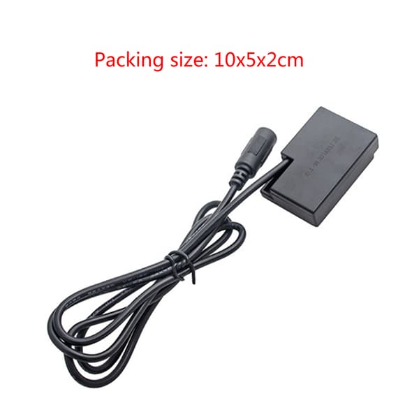 LP-E17 DR-E18 til DC 5.5x2.1mm koblingsadapter strømforsyning erstatter dummybatteri
