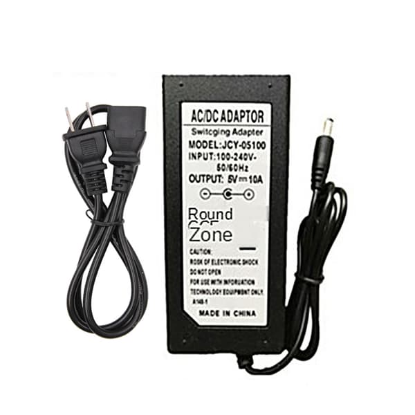 Skiftende strømforsyningsadapter til DC 5V belysningstransformator AC 100-240V 5.5x2.1-2.5mm hanstik til LED-strip
