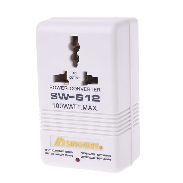 Spændingsomformer Strømstikadapter 100W 110V/120V til 220V/240V Step-Up
