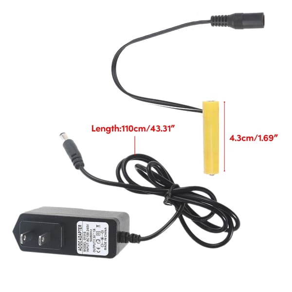 ACPower Converter DCBuck Boost Batteri Eliminator Kabel Erstat AAA Batteri US