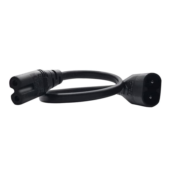 2-bens stikledning IEC320-C7 til IEC320-C8 konverteradapterkabel strømkabel