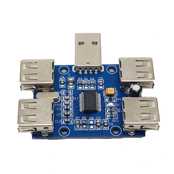 4 Port USB2.0 HUB USB-controller Udvidelsesmodul GL850G Chip Plug & for Play DC 5V 480Mbps