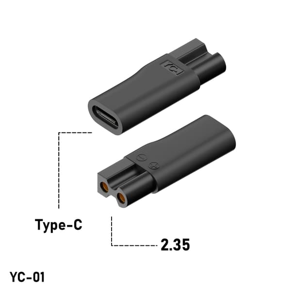 Professionel Type-C strømadapter til barbermaskine, oplader, opladningsadapterudskiftninger