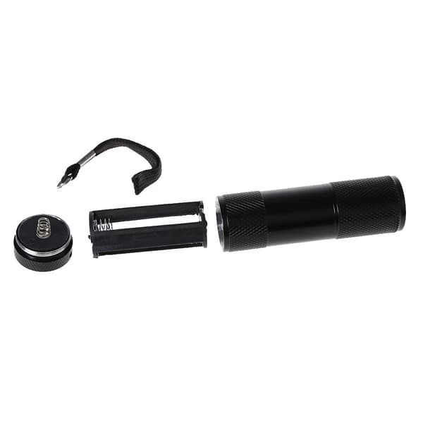 Mini-ilmaisin 9 LED UV-ultravioletti taskulamppu mustavalolamppu uusi